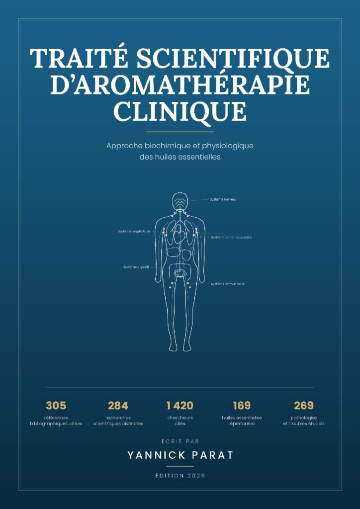 Couverture du Traité scientifique d’aromathérapie clinique, par Yannick Parat